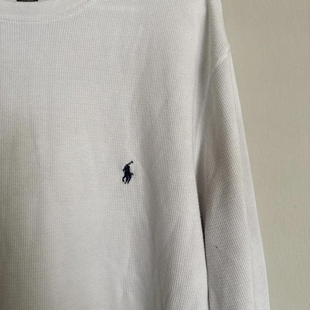 Polo Ralph Lauren Thermal Sweatshirt‎  Long Sleeve Sweater Mens Size XL STAINED